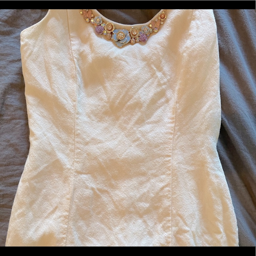THE LIMITED Vintage cream colored summer dress size 2 - Picture 4 of 7
